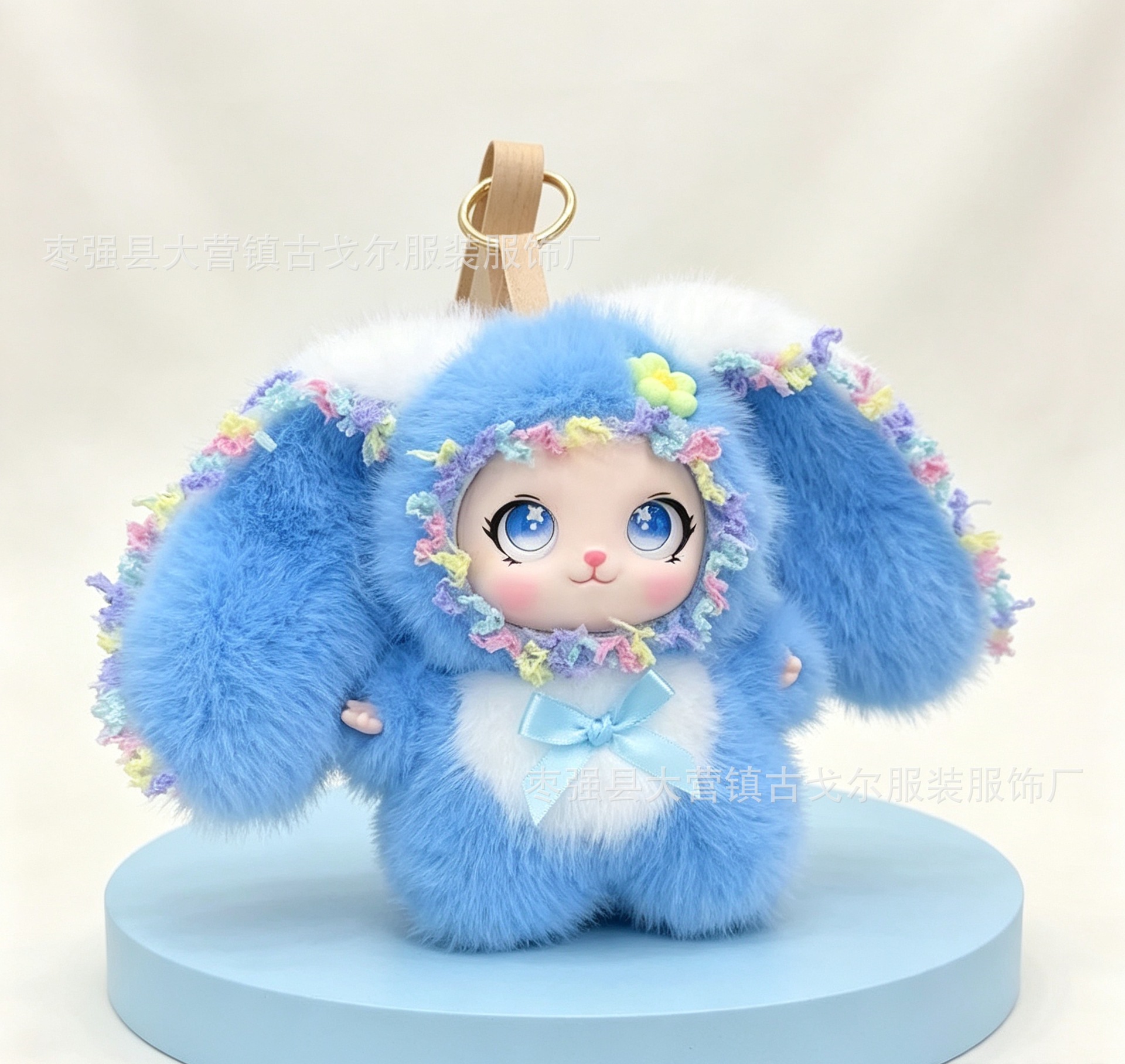 Cross-border popular big-eared rabbit plush pendant doll, rabbit bag accessory, vinyl doll, Loli doll rabbit