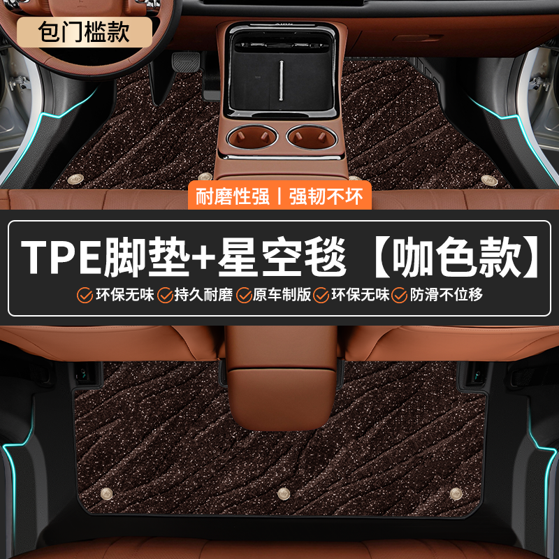03 06 08 07 01 | Lynk & Co Modelə uyğun ayaqaltı - original-grade-tpe-door-sill-floor-mats-coffee-galaxy-blanket