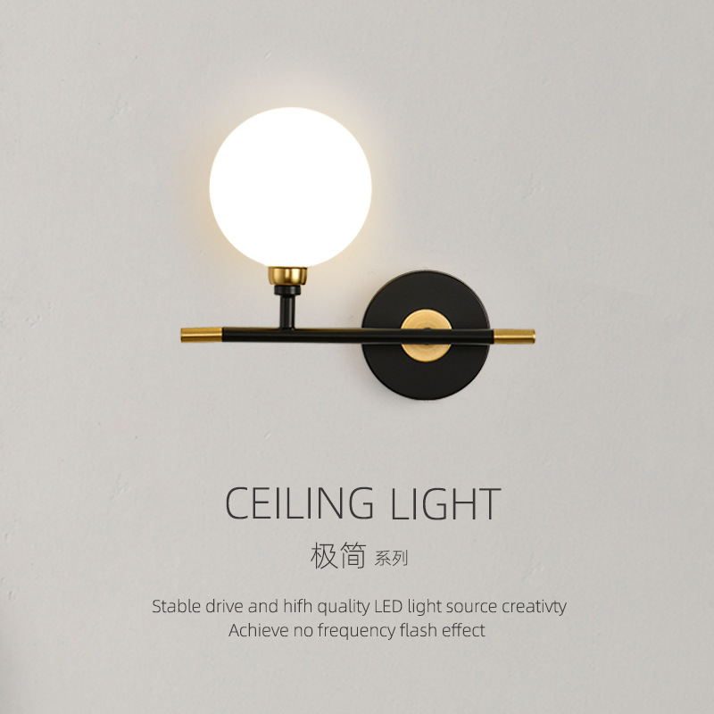 Minimalistic sconce for bed