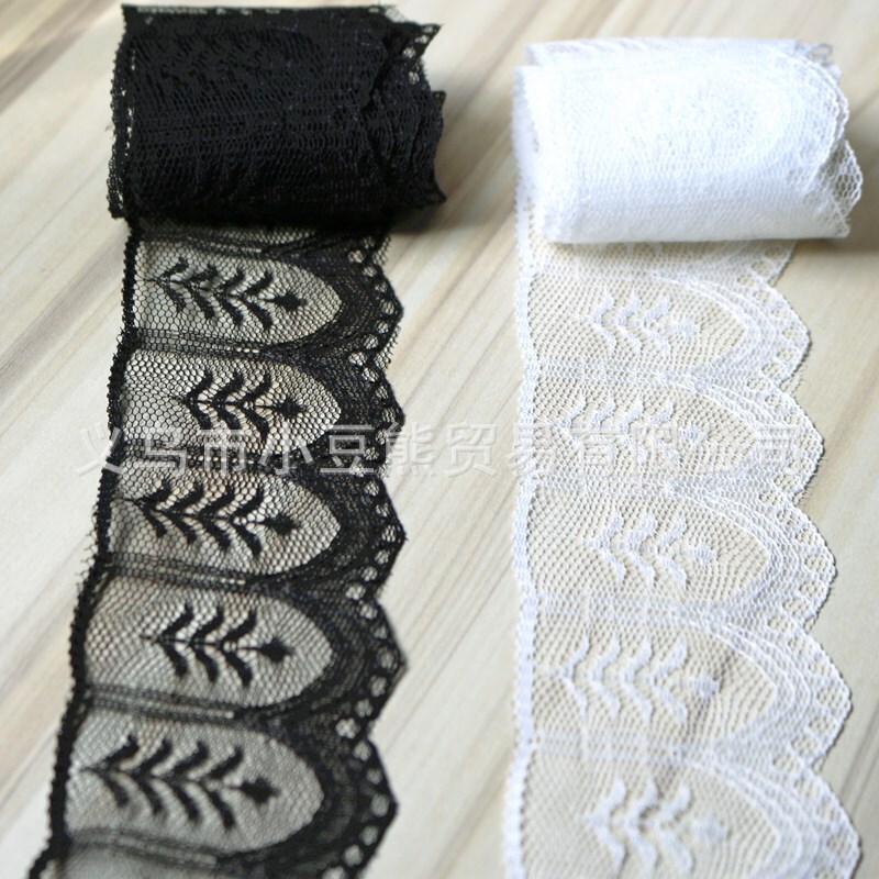 9cm decorative lace accessories clothing material accessories micro elastic lace accessories home fabric decorative flash