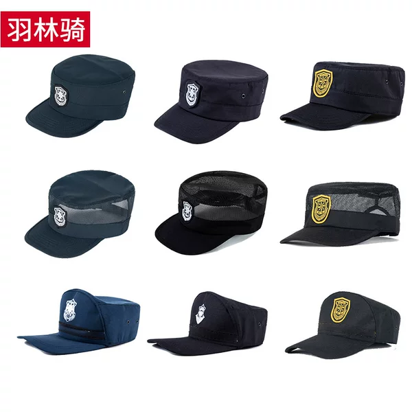 New security training cap special service cap spring and autumn duty cap summer mesh cap big brim cap community security cap