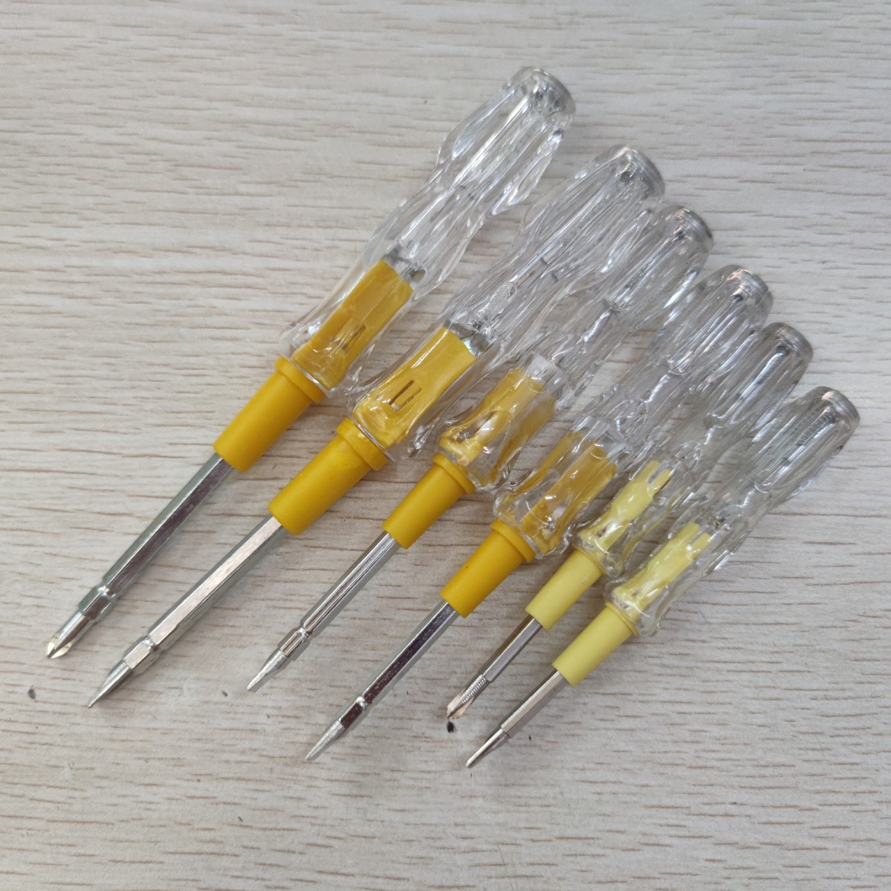 电工测电笔 双功能家用感应接触试电笔 双头两用型十字一字螺丝刀