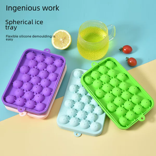 25-Compartment Handmade Grape Soap Mold Silicone Ice Cube Mold Whiskey Ice Ball Mold Silicone Ice Cube Mold