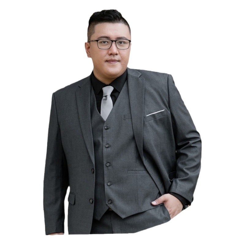Más de más traje de tamaño traje de los hombres más tamaño grande de grasa de negocios traje formal traje chaqueta de boda Vestido de negocios desgaste
