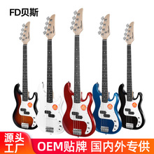 名森FD电贝司工厂直供初学入门款专业bass guitar批发 跨境电商