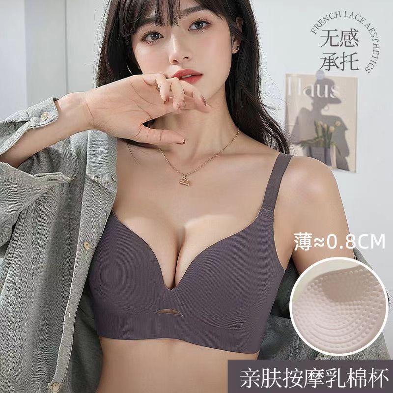 Large Size Bra with Push-Up Effect, No Underwire, Anti-Sagging, Minimizes Large Bust, Breathable Summer Bra for Plus-Size Women