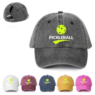 TEMU SHEIN跨境爆款帽子印刷PICKLEBALL马尾棒球帽户外可调节