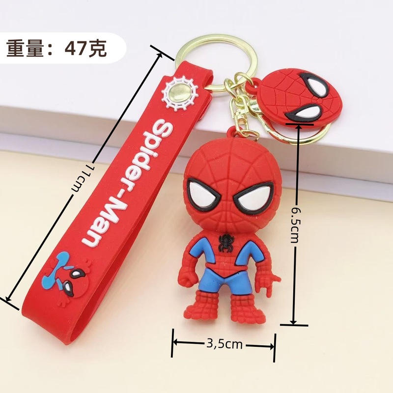 新しいスパイダーマン PVC キーホルダーペンダント学生装飾ギフトカップル装飾品子供の日の小さなギフト卸売|undefined
