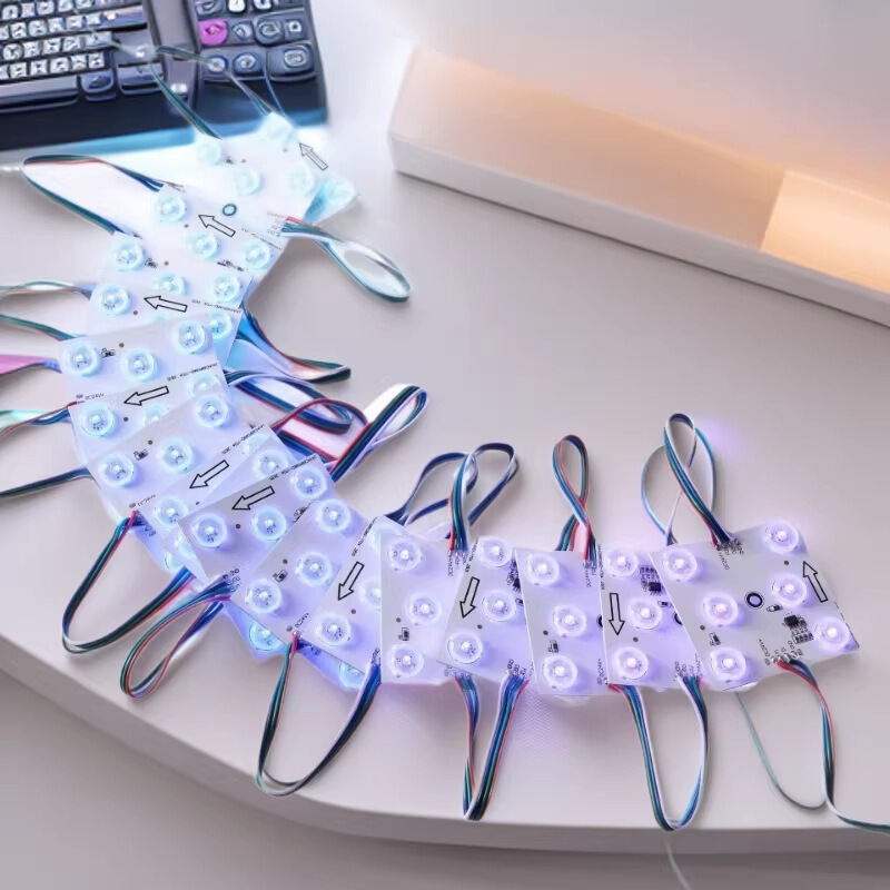 Symphony Block Light 24V High-Brightness Soft Film Rgb Light Strip Light Box Led Smart Dimming and Color Adjustment Full-Color Blockchain Light