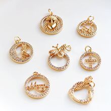 14k�~����ɫ�A�ε��@����Ӣ���Ƕ�ʯ�ֹ�����diy�Ʒ�����