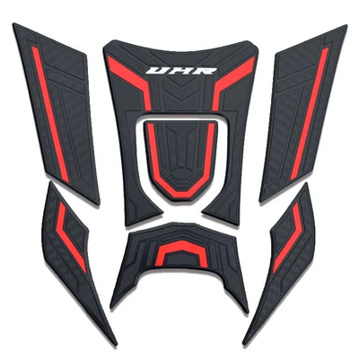Motorcycle pedals Sticker, Fuel Tank Cap Sticker - red-complete-set-of-7-pieces