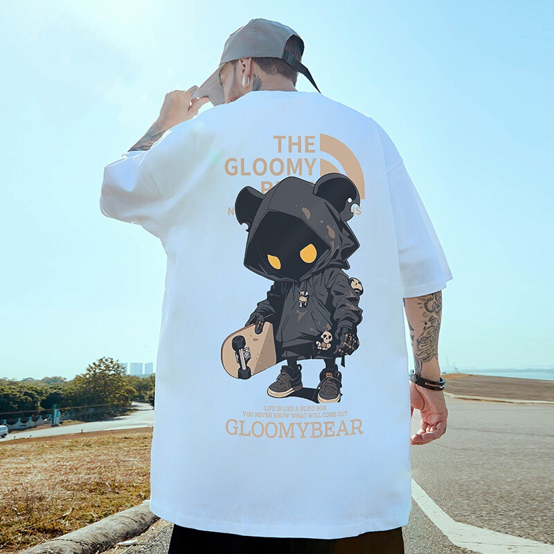 American Trendy Brand Plus-Size Men's Loose-Fitting Funny Short-Sleeve T-Shirt Half-Sleeve Summer Trend 2025 New Model 8XL