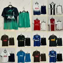 Unisex Retro Football Jersey Set for Men and Women - Germany, Argentina, England, Arsenal, Juventus, Brazil Soccer Kits