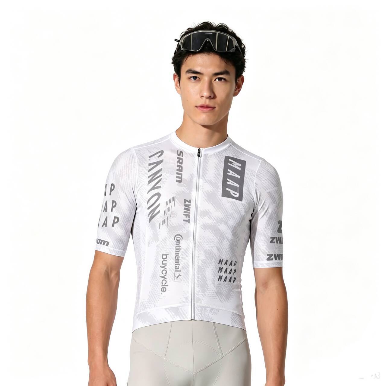 Haha Brand Silkworm Pupa Wide Webbing Version Thin Cycling Jersey Summer Breathable Quick-Dry Unisex Road Bike Gear Cycling Clothing