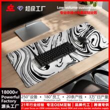 亚马逊跨境专供等高线超大鼠标垫纹理桌垫波浪电脑游戏键盘垫简约