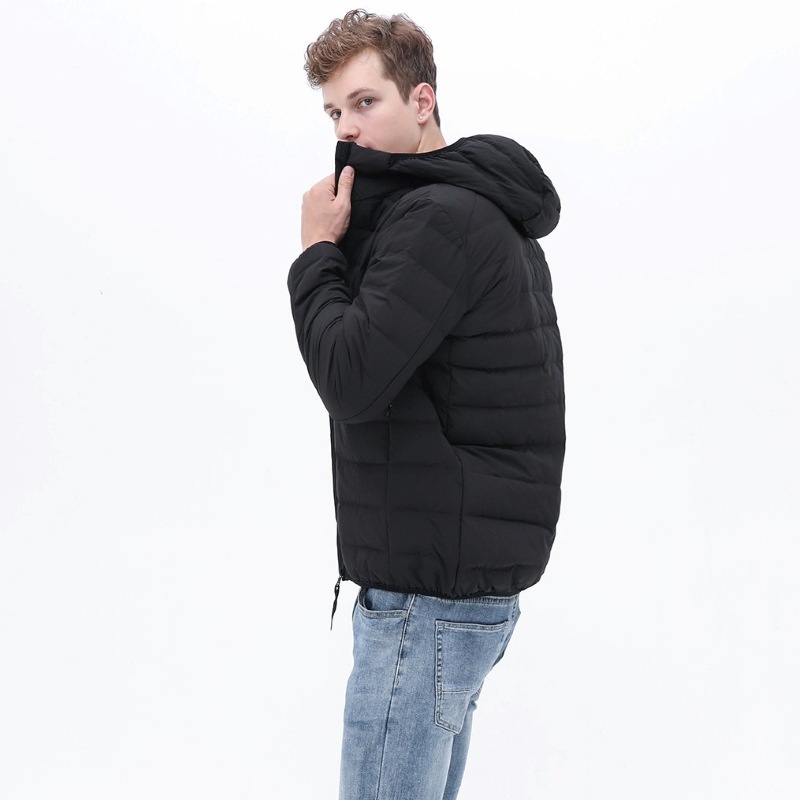 Cross Border Herbst- und Winter-Herren-Leichtbau-Daunenjacke, nahtlos, einteilig genäht, warm, weiß, mit Entendaunen, Oversized-Schnitt, figurbetont_voghion.com