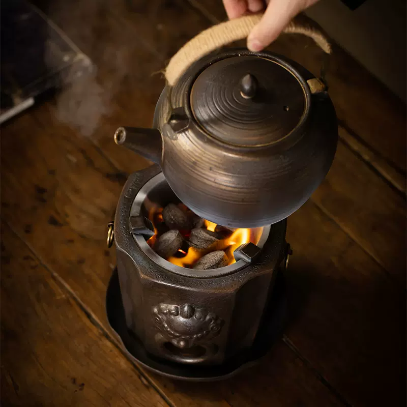围炉煮茶多功能木炭烤火火炉子茶器秋冬水果茶煮壶围聚煮茶壶室内