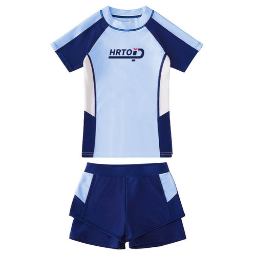 Hurun children's swimsuit girls split girls swimsuit new student sports middle and large children professional swimwear wholesale