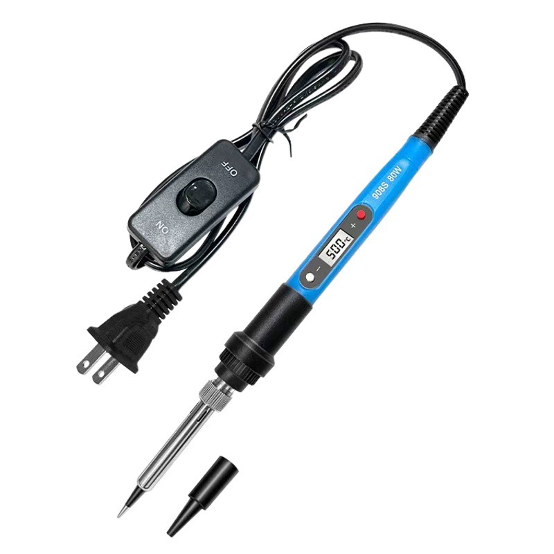 80W цифровой дисплей с переключателем электрический паяльник комбинированный набор 908S электрический паяльник набор