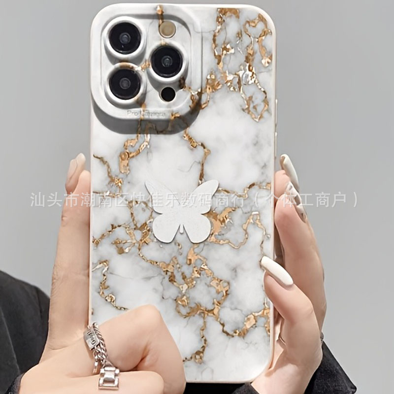 Marble Pattern Suitable for Apple 16/17Promax Mobile Phone Case Iphone15 Premium 13 Full Cover 14 Soft 11/12