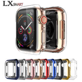 适用于苹果12代手表保护壳 TPU全包全壳 Apple watch电镀全包软壳