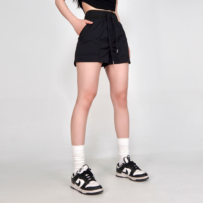 L-U Same Style Dance Studio Women's High-Waisted Sports Shorts 3.5inch Doudou Pants Workwear