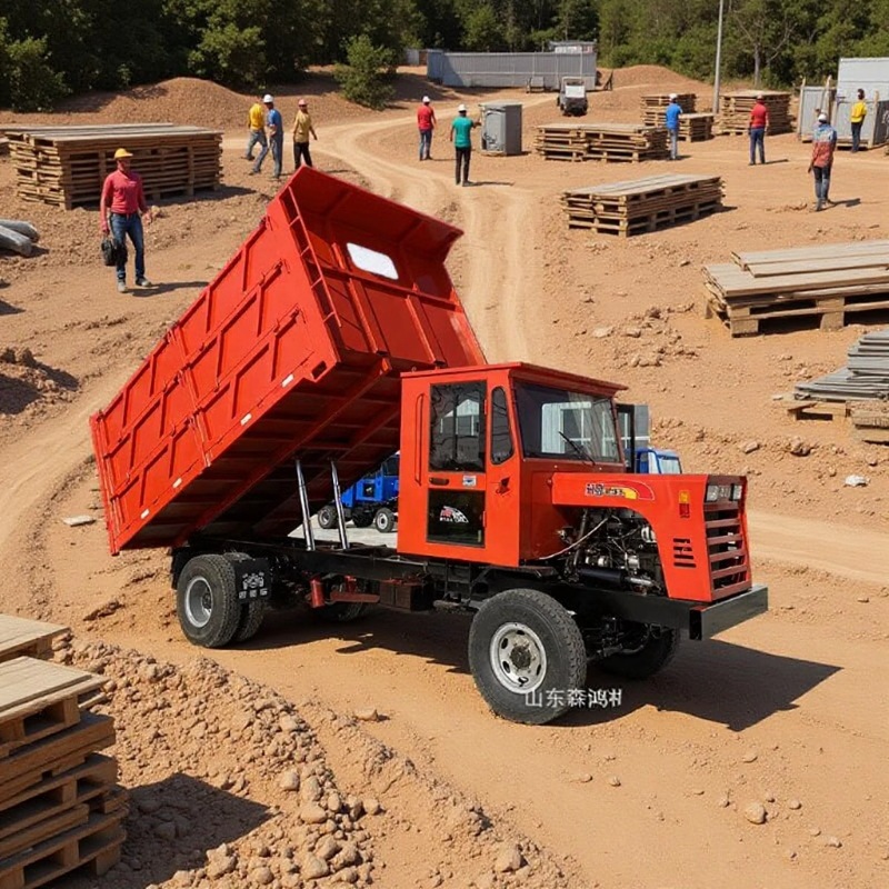 Four-Wheel Drive Agricultural Dump Truck, Mountain Climbing Four-Wheel Dump Truck, Licensed Diesel Mountain Climbing Tractor