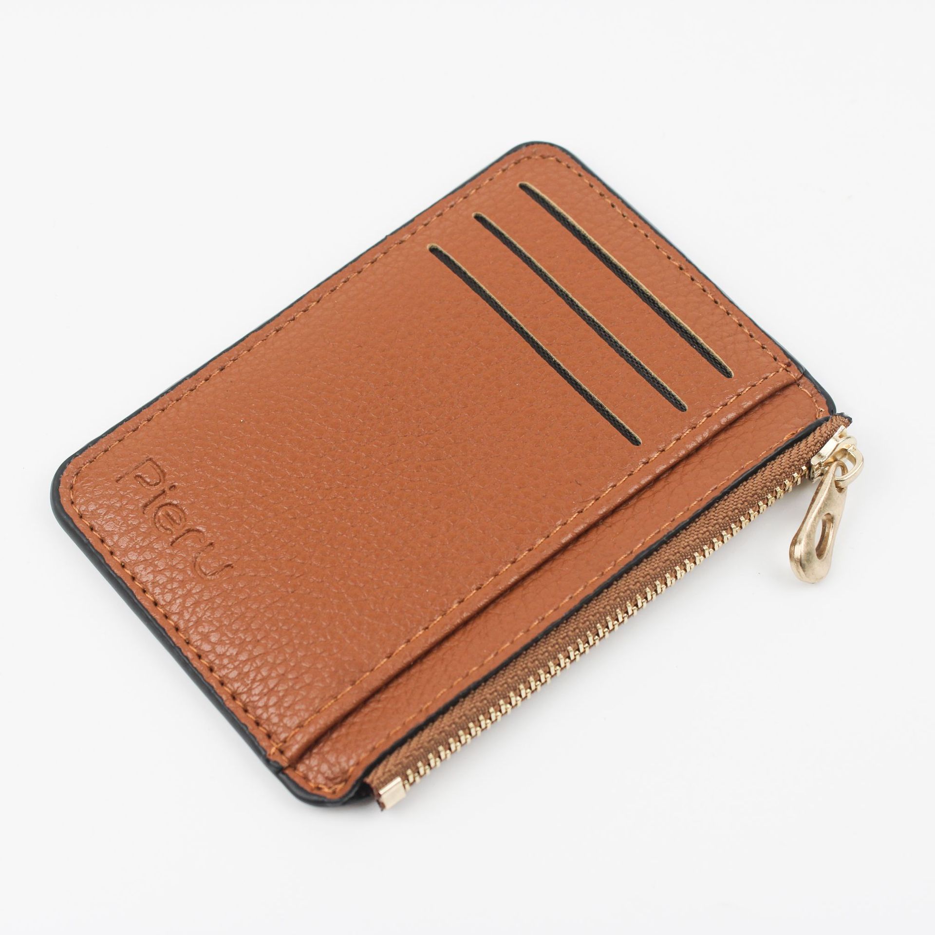 Comercio exterior Venta caliente simple multi-tarjeta de capacidad titular de la tarjeta unisex multi-funcional patrón de Litchi Licencia de Conducir estuche de cuero