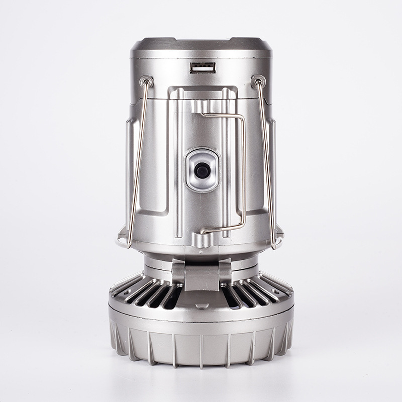 Solar LED caballo lámpara recargable al aire libre camping exterior lámpara de tienda plegable nuevo ventilador eléctrico camping luz