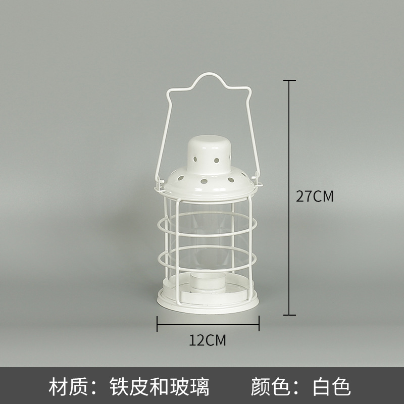 Blanco boda candelabro linterna boda carretera plomo accesorios atmósfera lámpara Marruecos viento lámpara decoración a prueba de viento vela pantalla
