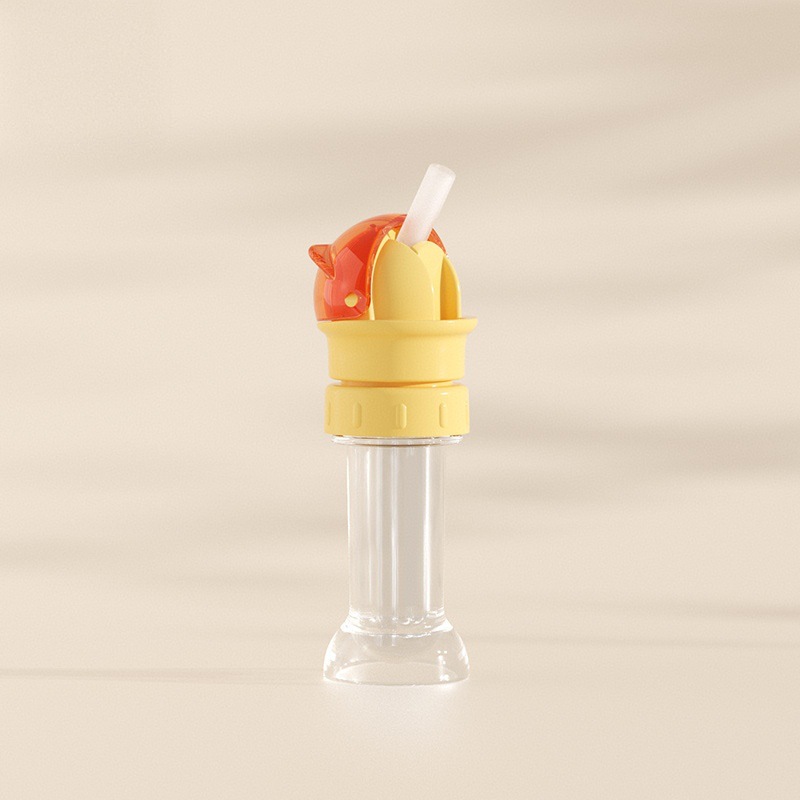 Estilo de gato transfronterizo con tapa de paja de botella Tapa de conversión Botella de bebida Tapa de bebida antiasfixia Tapa de bebida de botella Tapa de pajita de alimentación para bebé