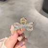 Cute Japanese crab pin, hairgrip with bow, small bangs, simple and elegant design, internet celebrity