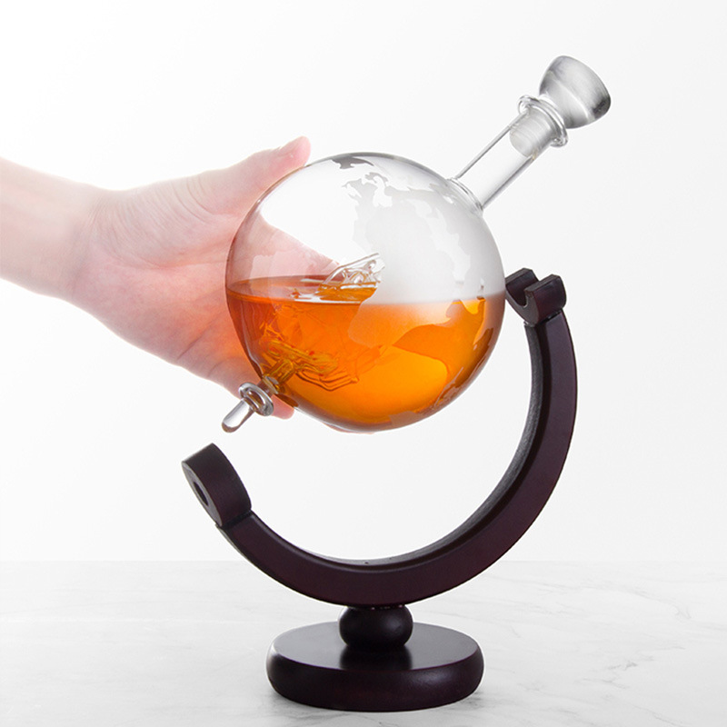 Procesamiento al por mayor de fabricantes, artesanía creativa, botella de vino, whisky en forma de vela, botella de vino de vidrio, decantador