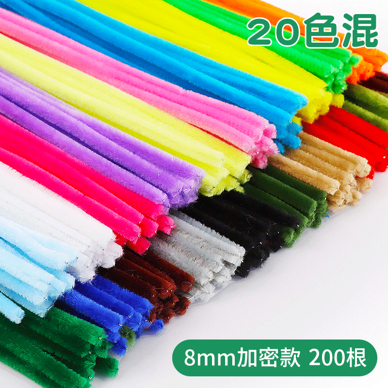 [8mm 초밀도 업그레이드] 20가지 색상이 200개 스틱에 혼합되어 있습니다.