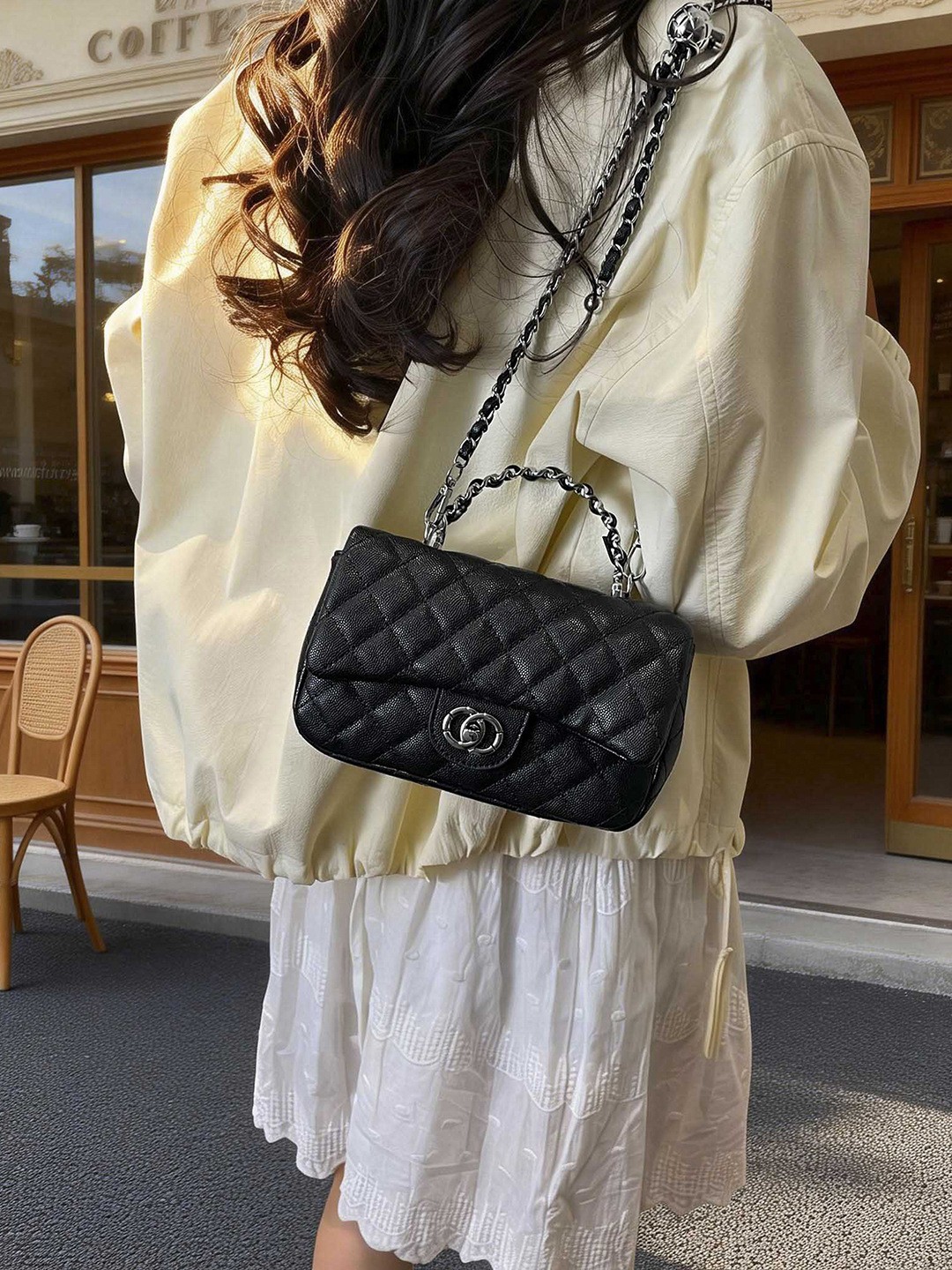 Bolso para mujeres 2026 venta caliente nuevo estilo de estilo de diamante pequeño bolso de mano cuadrado de alta humedad lujoso hombro de un solo hombro