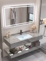 Simple bathroom cabinet combination glossy slate ceramic basin bathroom washbasin washbasin bathroom set