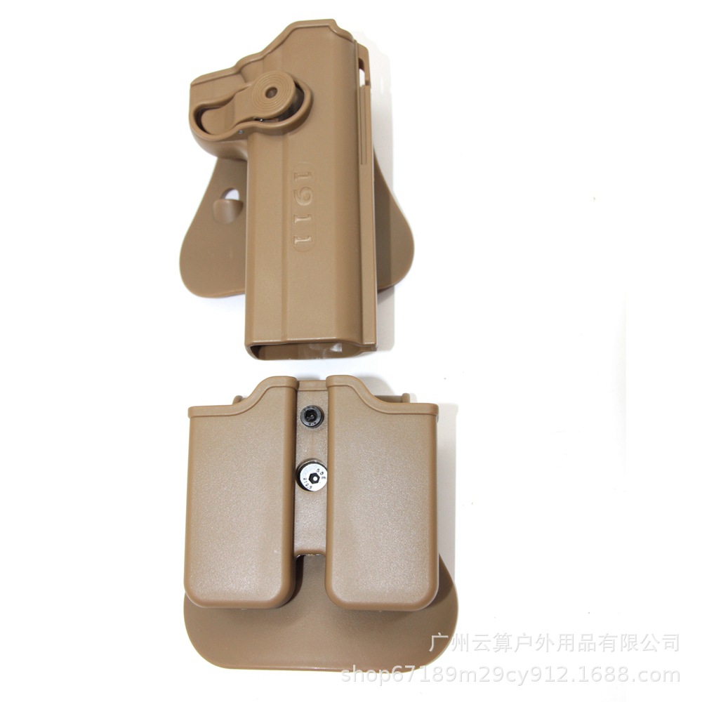 Fábrica directa IMI funda de plástico Colt 1911 funda de bala universal cintura multifuncional de extracción rápida manga-negro