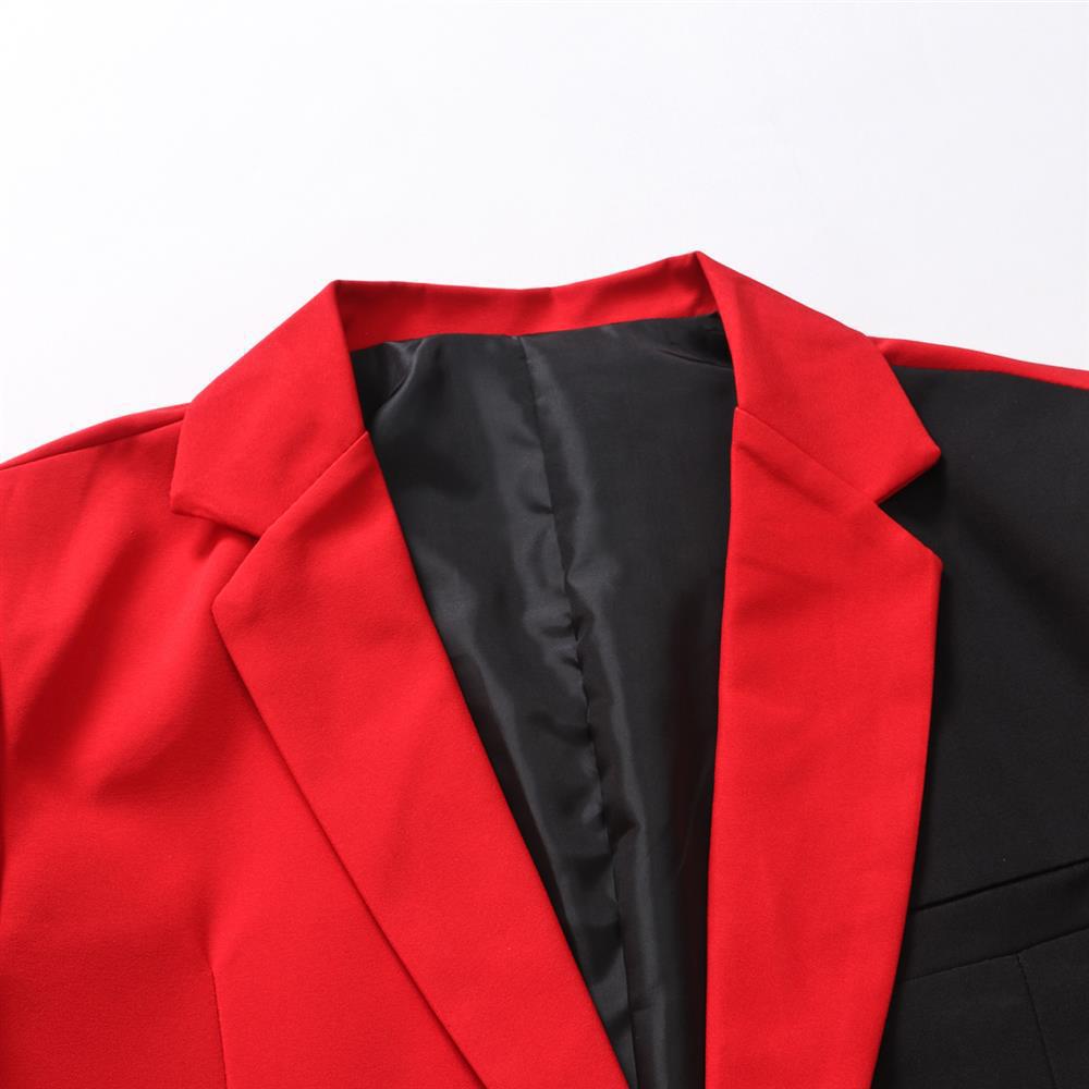 Herren Sakko Color-blocking Stil Für Frühling Und Herbst_voghion.com