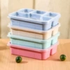 Large 4-compartment lunch box set, mixed 4 colors