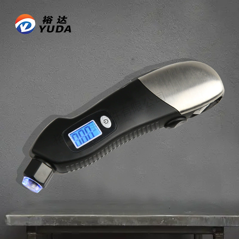 Инструмент для измерения давления воздуха в черных шинах Yuda, манометр для автомобильных шин, цифровой дисплей, резак для ремешка для часов и другие инструменты
