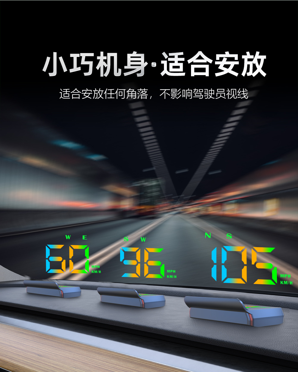 Model3&Y Head-Up Display Car Hud Projection Speed Display Real-Time Data Synchronization Tram Gps