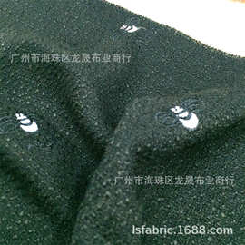 粗纺 小香风编织面料 刺绣 小蜜蜂 男女装衬衫大衣外套布料 批发