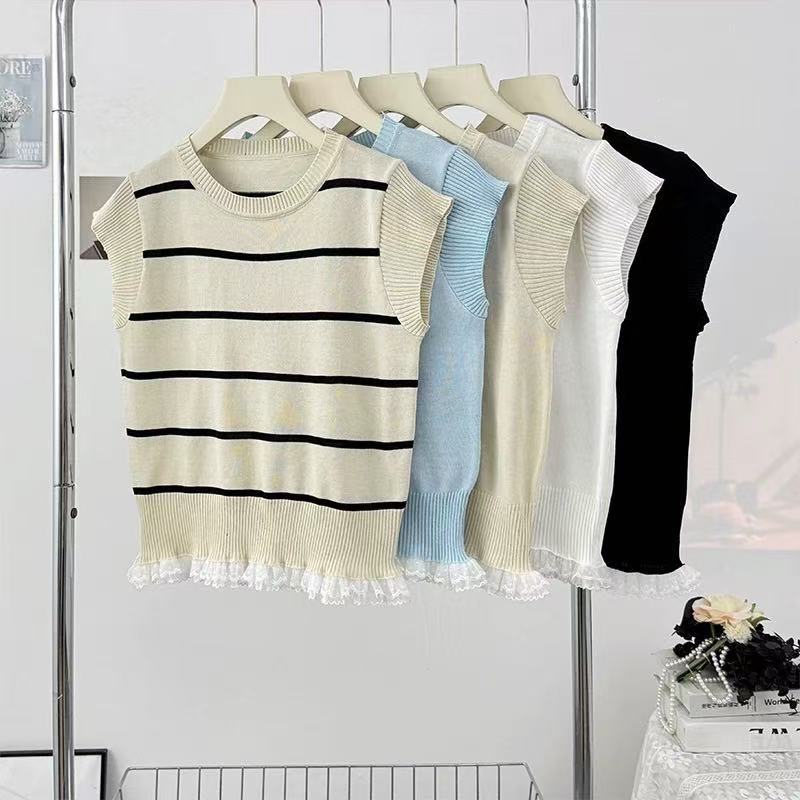 Design lace knitted summer sweater