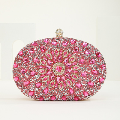 Cross-border explosion 2022 New products Europe and America Hand Evening Bags Rhinestone Diamond Sunflower banquet Evening bag