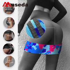 Maxda Cross-Border Yoga Resistance Bands: Latex Silk Camo Hip-Enhancing Loop, Butt-Sculpting Band, and Cotton Tension Strap for a Curvy Bottom