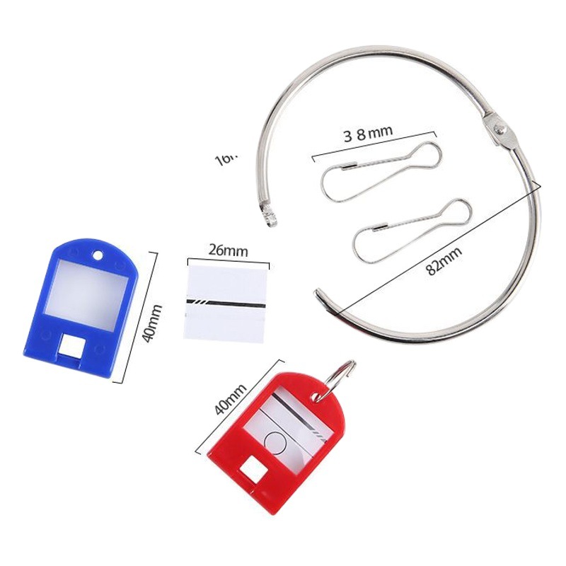 Llavero de metal llavero de almacenamiento llavero anillo suelto llavero anti-perdido llavero DIY llavero