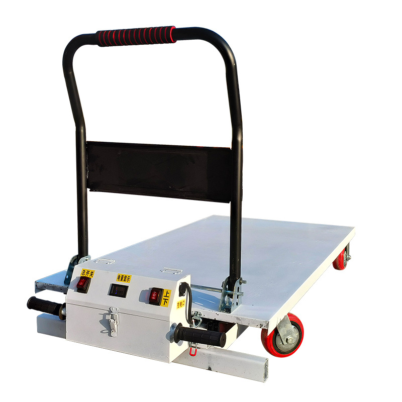 Tipo de tenedor de tijeras con carro de transporte elevador hidráulico eléctrico carro plano auto-elevación plataforma elevadora