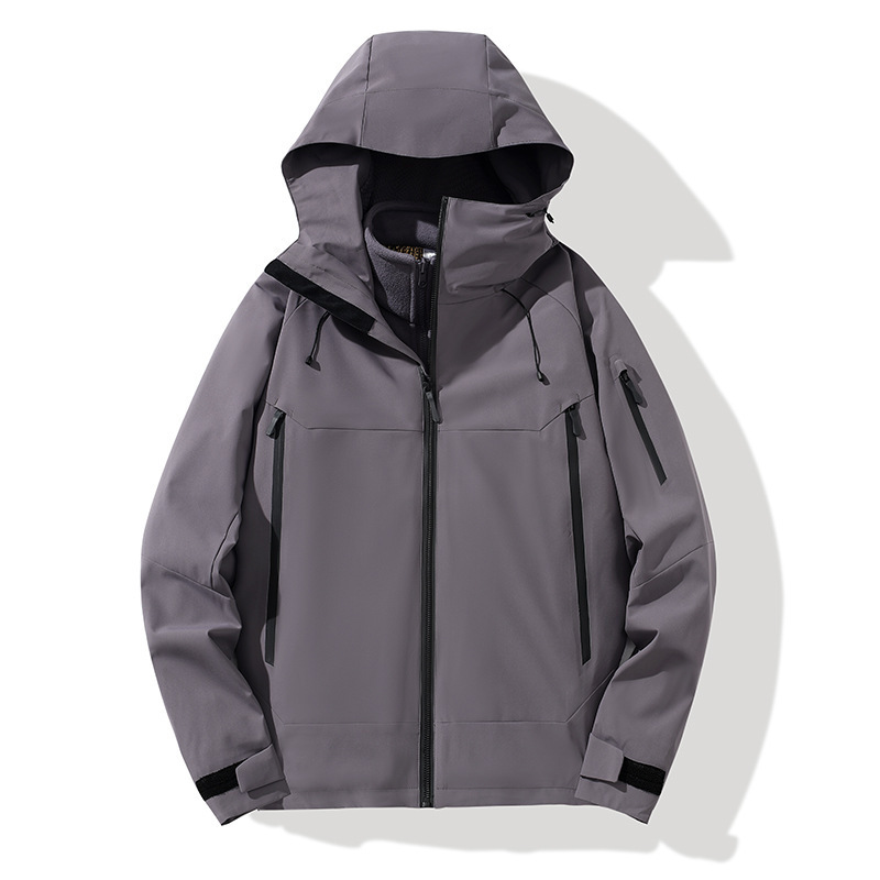 Ropa de asalto masculina 3 - en - 1 revestimiento desmontable nuevo otoño y invierno al aire libre impermeable abrigo a prueba de viento para mujeres protector de cuello magia