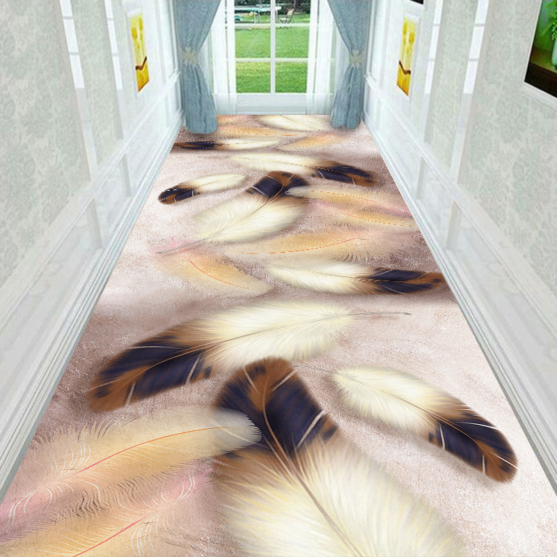 Alfombra 3D hogar sala de estar dormitorio completo pared pasillo corte alfombra cocina antideslizante puerta mat