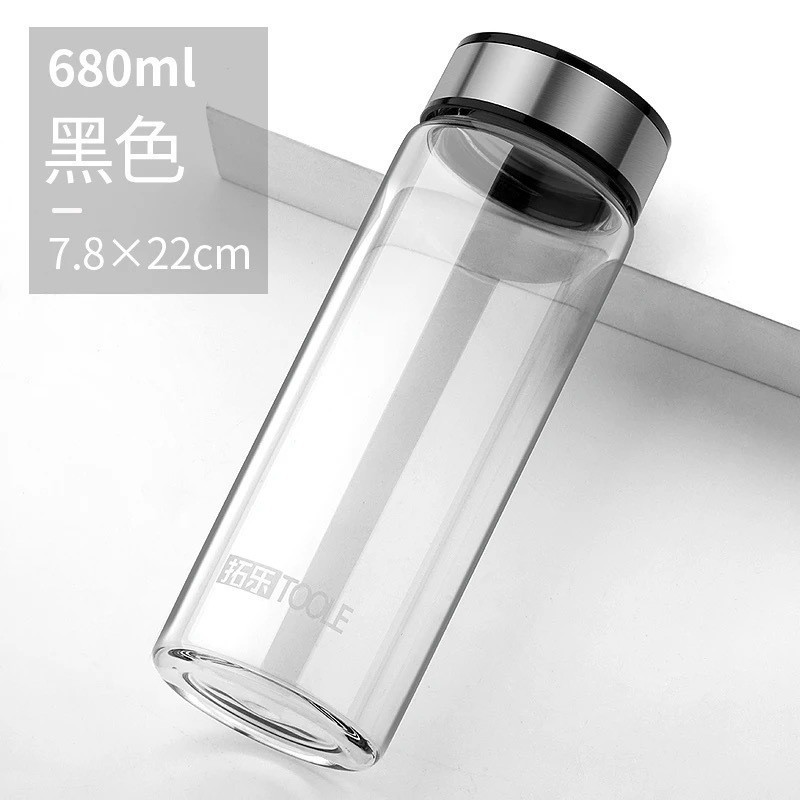 皖星单层双层带盖玻璃杯商务保温杯水杯泡茶杯广告礼品杯LOGO|undefined